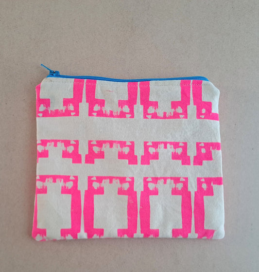 Hand Silk Screen Print Pouch