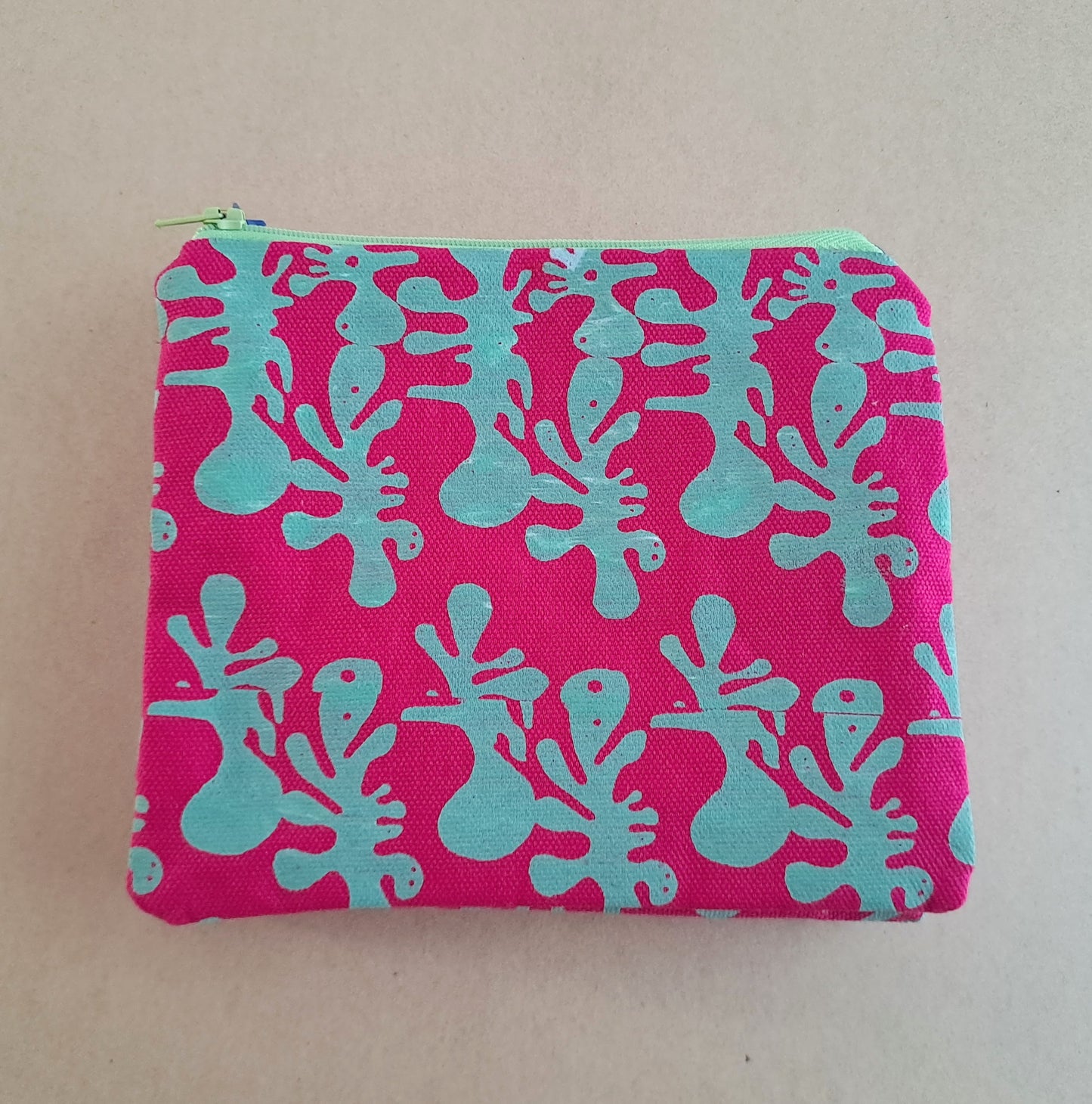 Hand Silk Screen Print Pouch